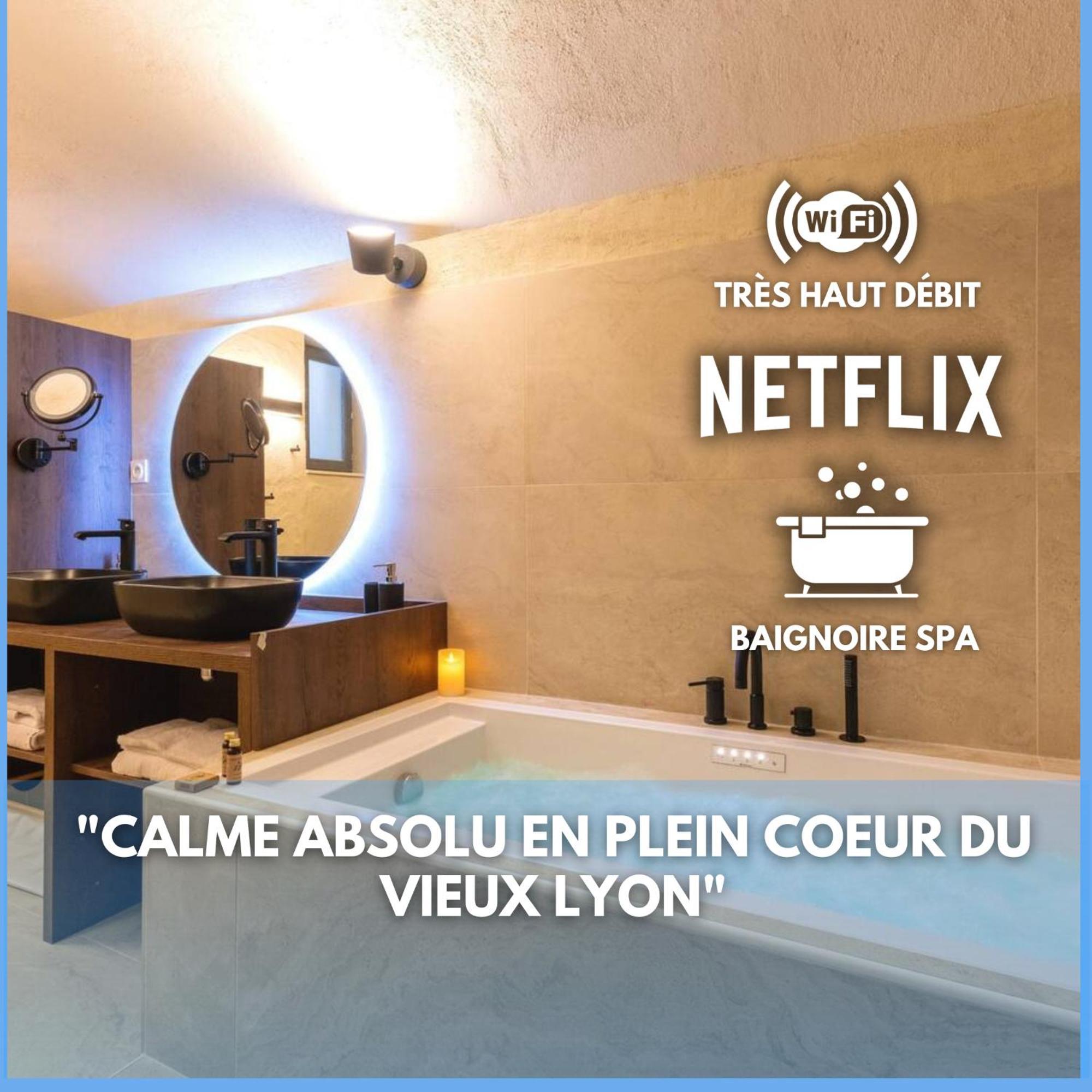 Cocoon Du Vieux Lyon - Luxury Apartment - Balneo Esterno foto